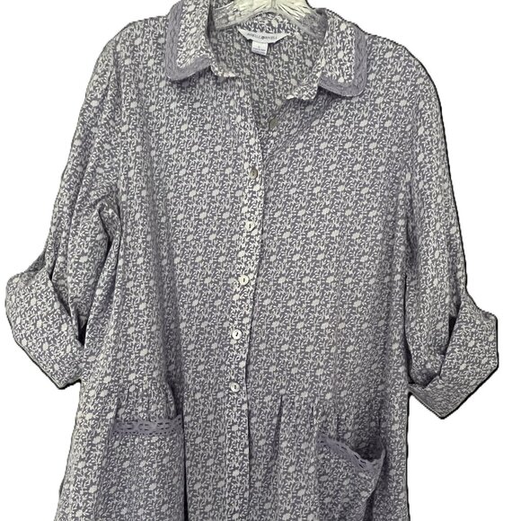 April Cornell Forget Me Not Tunic -Size Large - Picture 7 of 10
